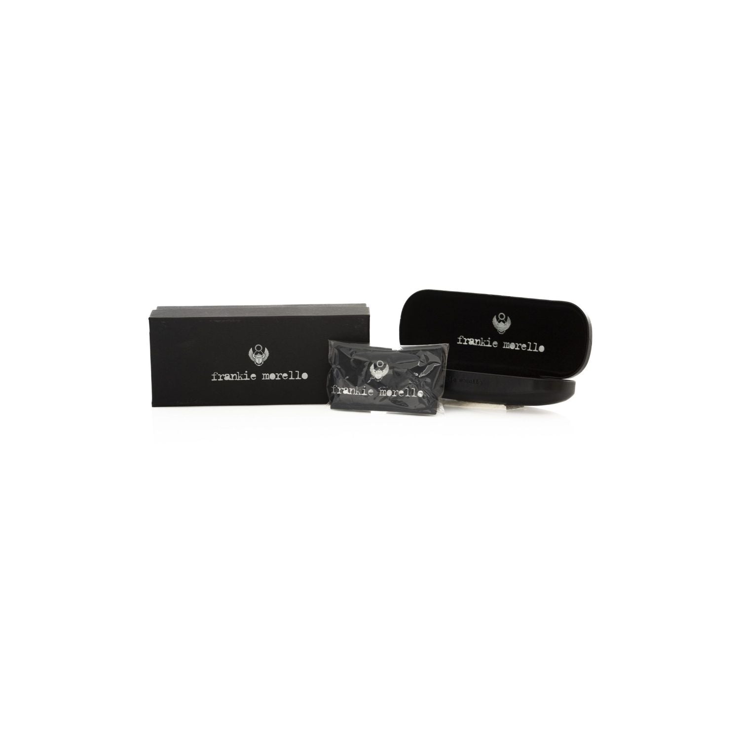 Frankie Morello Silver Metallic Men Sunglasses