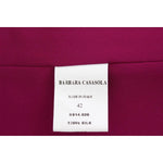 Barbara Casasola Stunning Silk Sleeveless Purple Blouse Barbara Casasola Brown