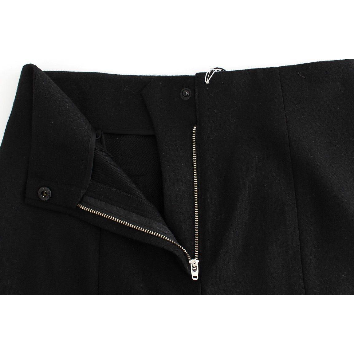 KAALE SUKTAE Black High Waist Straight Slim Dress Pants SIG12610-1