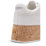Valentino Garavani Freedots XL Sneaker in Calfskin and Cork WS0IG5NGG0BO-P25