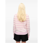 Ganni Striped Graphic Wool Bunny Jumper K2426065-P25