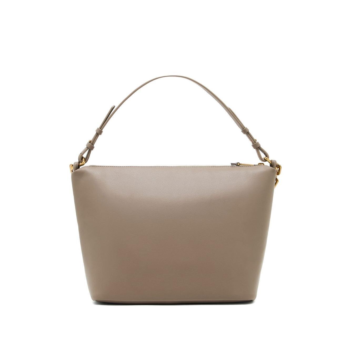 Emporio Armani Medium leather hobo bag with chain