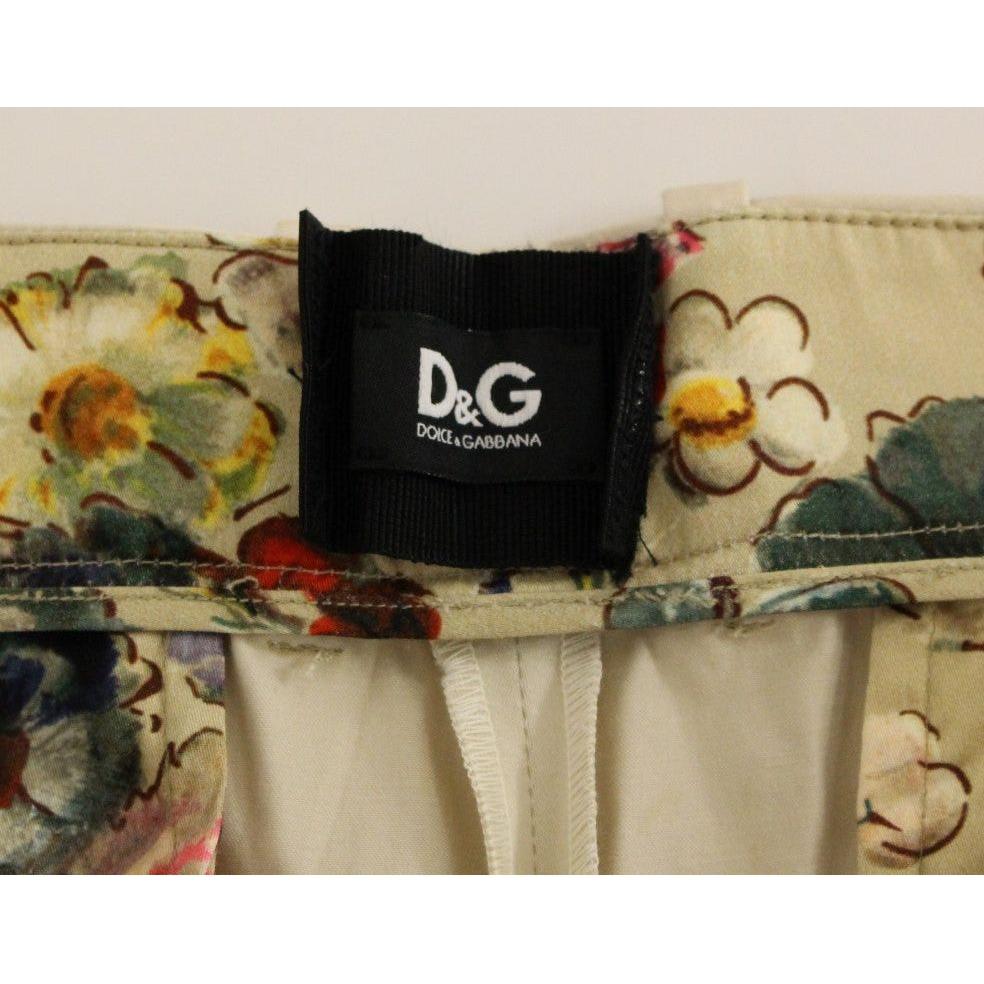Dolce & Gabbana Beige Cotton Chinos Pants