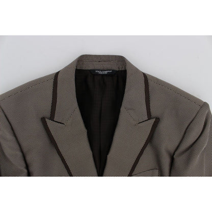 Dolce & Gabbana Brown Slim Fit Silk Two Button Blazer1728,67345645728,Blazers - Men - Clothing,Blazers - Suits & Blazers - Clothing,Brown,Clothing,Dolce & Gabbana,IT44 | XS,Material: 100% Silk,Men,Men - Clothing,New with tags,Suits & Blazers - Clothing