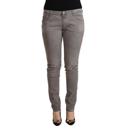 Acht Light Gray Washed Cotton Slim Fit Denim Jeans 1728,67345645728,Acht,Clothing,Gray,Jeans & Pants - Women - Clothing,Jeans Denim - Clothing,Material: 98% Cotton 2% Elastane,New with tags,Skinny Jeans - Jeans Denim - Clothing,W26,W28,W30,W31,W32,Women,W