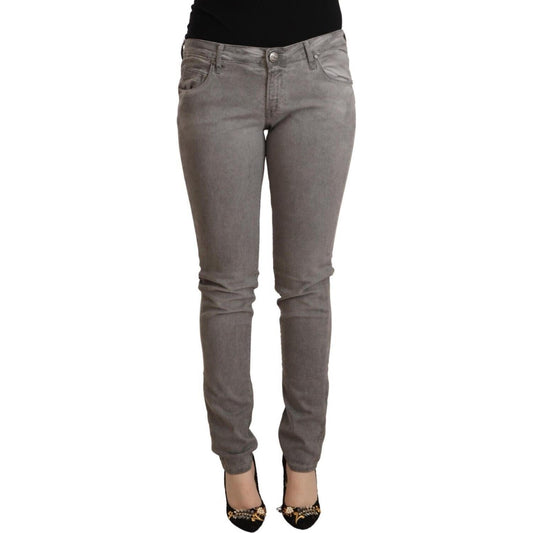 Acht Gray Cotton Low Waist Skinny Push Up Denim Jeans 1728,67345645728,Acht,Clothing,Gray,Jeans & Pants - Women - Clothing,Jeans Denim - Clothing,Material: 98% Cotton 2% Elastane,New with tags,Skinny Jeans - Jeans Denim - Clothing,W26,W28,W29,W30,W32,Wome