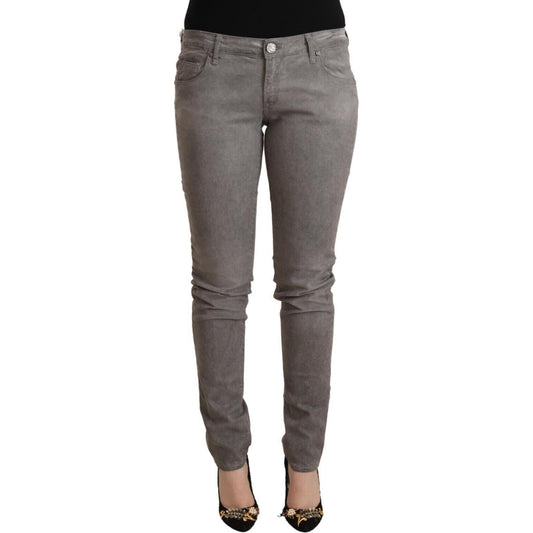 Acht Gray Cotton Low Waist Skinny Push Up Denim Jeans 1728,67345645728,Acht,Clothing,Gray,Jeans & Pants - Women - Clothing,Jeans Denim - Clothing,Material: 98% Cotton 2% Elastane,New with tags,Skinny Jeans - Jeans Denim - Clothing,W26,W28,W29,W30,W32,Wome