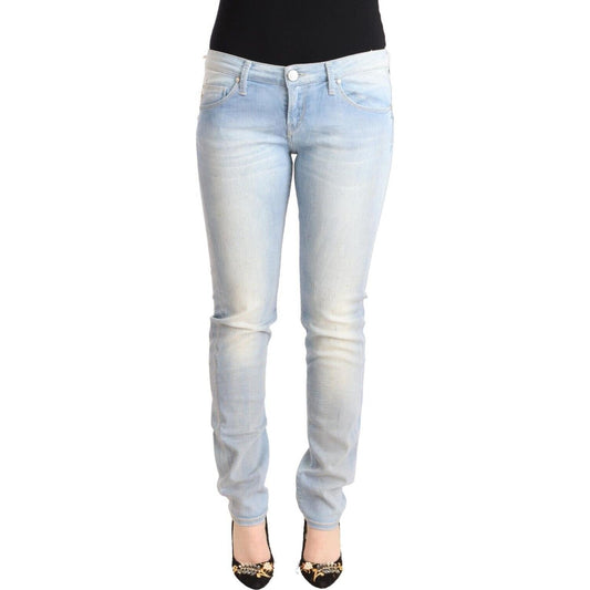 Acht Light Blue Washed Cotton Low Waist Skinny Denim Jeans 1728,67345645728,Acht,Clothing,Jeans & Pants - Women - Clothing,Jeans Denim - Clothing,Light Blue,Material: 98% Cotton 2% Elastane,New with tags,Skinny Jeans - Jeans Denim - Clothing,W30,Women,Wom