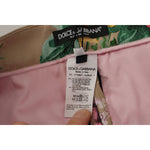 Dolce & Gabbana Beige Floral Dress Formal High Waist Pants PAN73055- 36