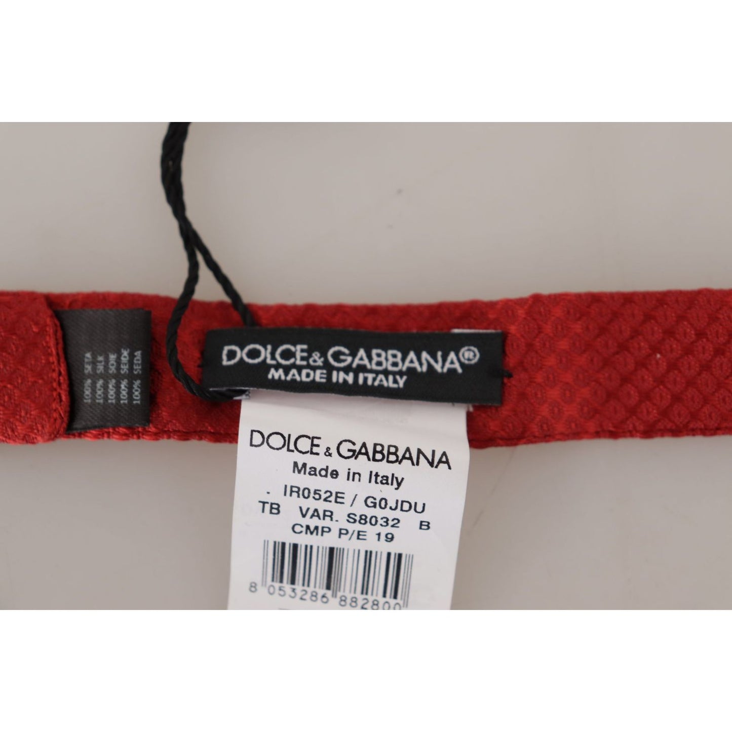 Dolce & Gabbana Red 100% Silk Adjustable Neck Papillon Tie 1728,67345645728,Accessories,Bowties - Ties and Formal Accessories - Accessories,Dolce & Gabbana,Material: 100% Silk,Men,Men - Accessories,New with tags,Red,Ties & Bowties - Men - Accessories,Ties