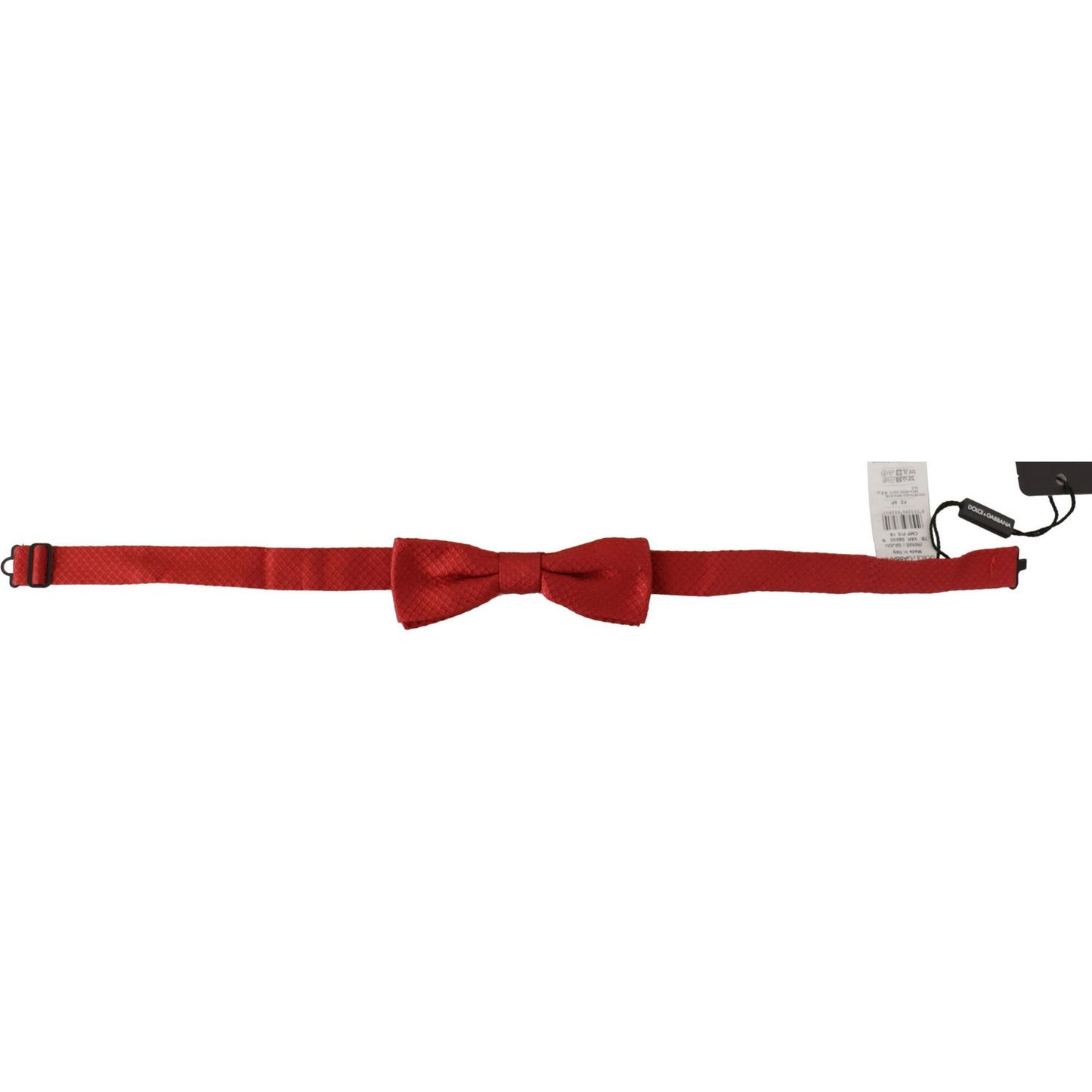 Dolce & Gabbana Red 100% Silk Adjustable Neck Papillon Tie 1728,67345645728,Accessories,Bowties - Ties and Formal Accessories - Accessories,Dolce & Gabbana,Material: 100% Silk,Men,Men - Accessories,New with tags,Red,Ties & Bowties - Men - Accessories,Ties