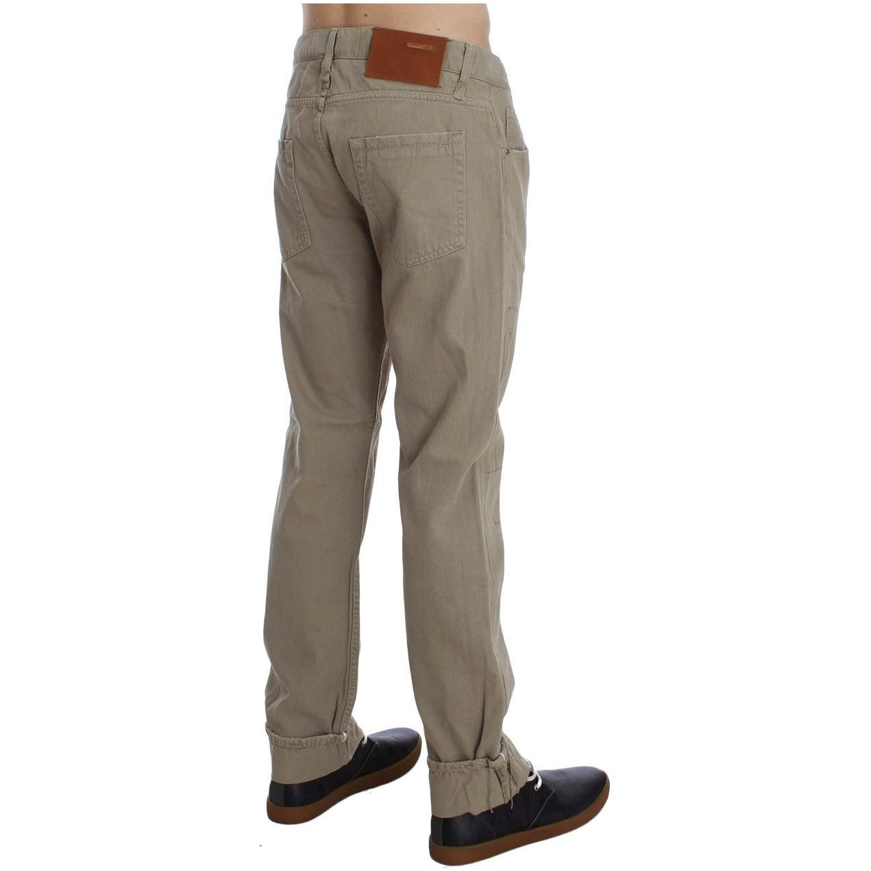 Acht Beige Cotton Patchwork Jeans1728,67345645728,Acht,Beige,Clothing,Jeans & Pants - Men - Clothing,Jeans Denim - Clothing,Material: Cotton,Men,Men - Clothing,New with tags,Straight-Leg Jeans - Jeans Denim - Clothing,W34