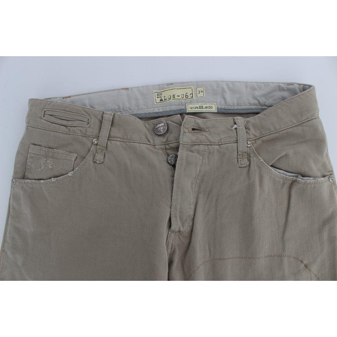 Acht Beige Cotton Patchwork Jeans1728,67345645728,Acht,Beige,Clothing,Jeans & Pants - Men - Clothing,Jeans Denim - Clothing,Material: Cotton,Men,Men - Clothing,New with tags,Straight-Leg Jeans - Jeans Denim - Clothing,W34
