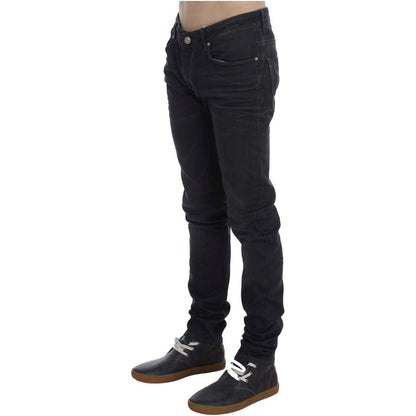 Acht Gray Cotton Stretch Slim Fit Jeans 1728,2% Elastane,67345645728,Acht,Clothing,Gray,Jeans & Pants - Men - Clothing,Jeans Denim - Clothing,Material: 98% Cotton,Men,Men - Clothing,New with tags,Slim Fit Jeans - Jeans Denim - Clothing,W34