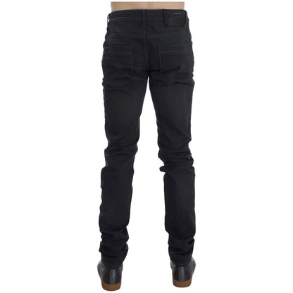Acht Gray Cotton Stretch Slim Fit Jeans 1728,2% Elastane,67345645728,Acht,Clothing,Gray,Jeans & Pants - Men - Clothing,Jeans Denim - Clothing,Material: 98% Cotton,Men,Men - Clothing,New with tags,Slim Fit Jeans - Jeans Denim - Clothing,W34
