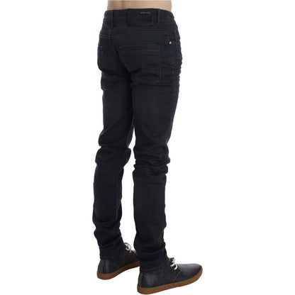 Acht Gray Cotton Stretch Slim Fit Jeans 1728,2% Elastane,67345645728,Acht,Clothing,Gray,Jeans & Pants - Men - Clothing,Jeans Denim - Clothing,Material: 98% Cotton,Men,Men - Clothing,New with tags,Slim Fit Jeans - Jeans Denim - Clothing,W34