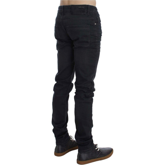 Acht Gray Cotton Stretch Slim Fit Jeans 1728,2% Elastane,67345645728,Acht,Clothing,Gray,Jeans & Pants - Men - Clothing,Jeans Denim - Clothing,Material: 98% Cotton,Men,Men - Clothing,New with tags,Slim Fit Jeans - Jeans Denim - Clothing,W34