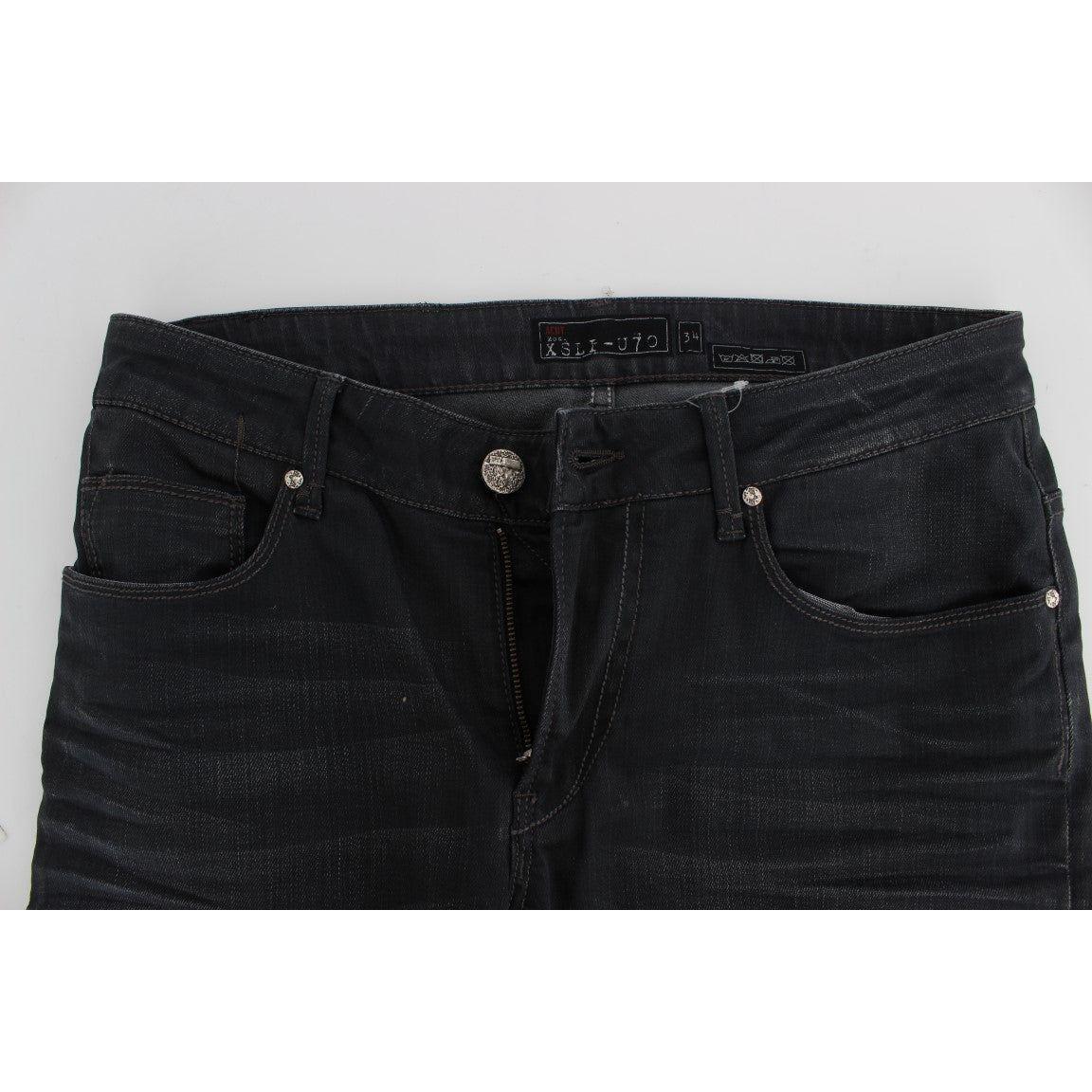 Acht Gray Cotton Stretch Slim Fit Jeans 1728,2% Elastane,67345645728,Acht,Clothing,Gray,Jeans & Pants - Men - Clothing,Jeans Denim - Clothing,Material: 98% Cotton,Men,Men - Clothing,New with tags,Slim Fit Jeans - Jeans Denim - Clothing,W34