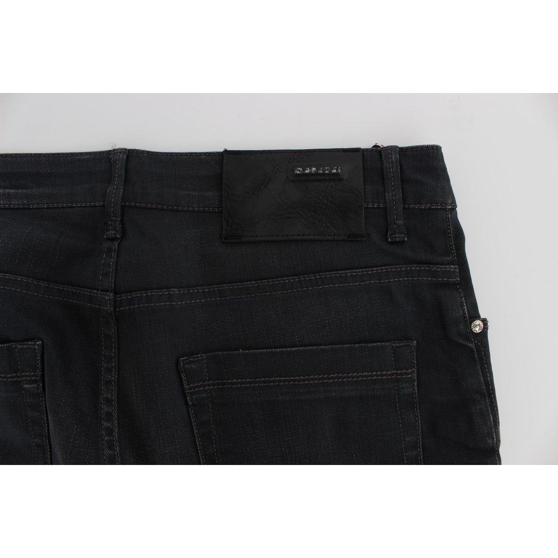 Acht Gray Cotton Stretch Slim Fit Jeans 1728,2% Elastane,67345645728,Acht,Clothing,Gray,Jeans & Pants - Men - Clothing,Jeans Denim - Clothing,Material: 98% Cotton,Men,Men - Clothing,New with tags,Slim Fit Jeans - Jeans Denim - Clothing,W34