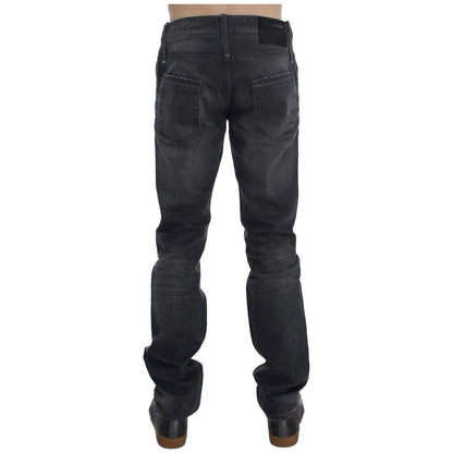 Acht Gray Cotton Regular Low Fit Jeans 1728,67345645728,Acht,Clothing,Elastane,Gray,Jeans & Pants - Men - Clothing,Jeans Denim - Clothing,Material: 100% Cotton,Men,Men - Clothing,New with tags,Straight-Leg Jeans - Jeans Denim - Clothing,W34