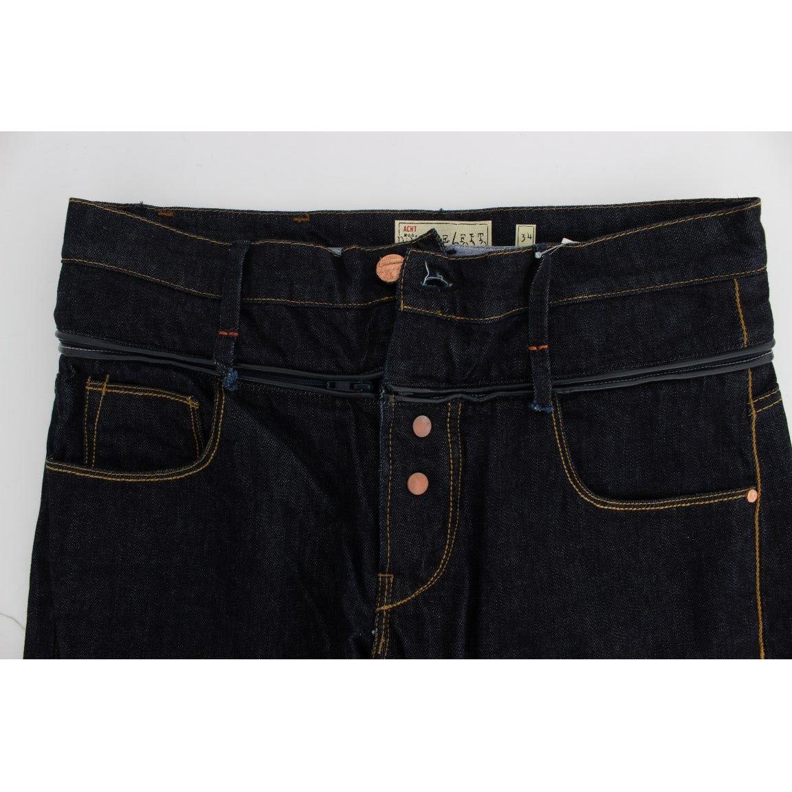 Acht Blue Cotton Regular Straight Fit Jeans SIG30483-1
