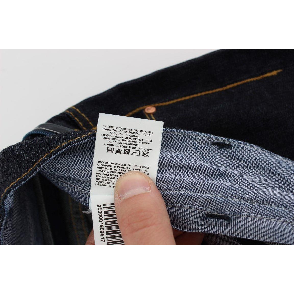 Acht Blue Cotton Regular Straight Fit Jeans SIG30483-1