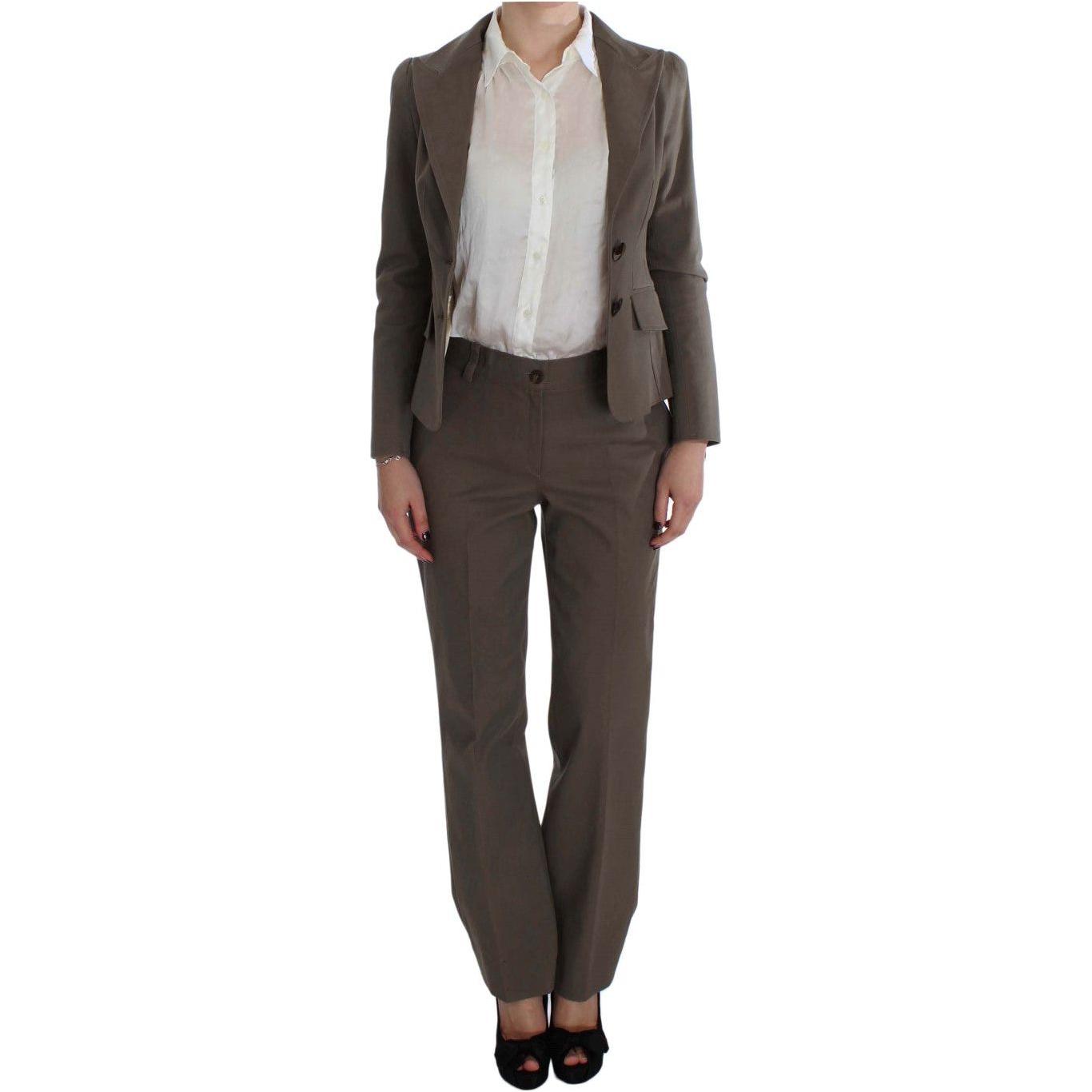 BENCIVENGA Beige Wool Cotton Suit1728,20% Cotton,67345645728,Beige,BENCIVENGA,Clothing,IT40 | M,IT48 | XL,Material: 80% Wool,New with tags,Suits & Blazers - Clothing,Suits & Blazers - Women - Clothing,Two-Piece Suits - Suits & Blazers - Clothing,Women,Wom