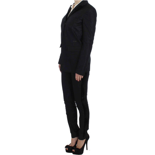 Exte Black One Button Three Piece Suit SIG30908-42