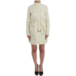 P.A.R.O.S.H. Chic Beige Trench Jacket Coat Coats & Jackets P.A.R.O.S.H. Light Gray