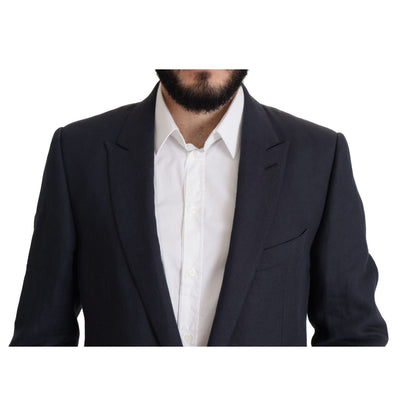Dolce & Gabbana Dark Blue ALTA SARTORIA Jacket Coat Blazer