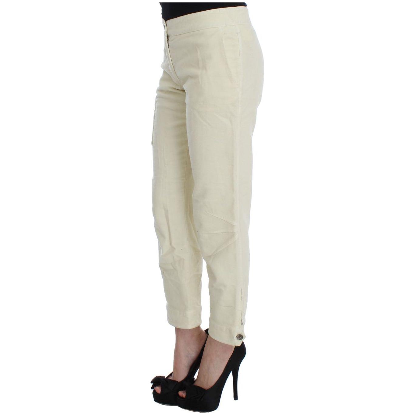Ermanno Scervino Beige Cotton Capri Cropped Cargo Pants1728,67345645728,Beige,Cargo Pants - Pants - Clothing,Clothing,Ermanno Scervino,IT38|XS,IT40|S,Jeans & Pants - Women - Clothing,Material: 100% Cotton,Pants - Clothing,Preowned / Defect,Women,Women - C