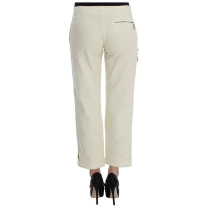 Ermanno Scervino Beige Cotton Capri Cropped Cargo Pants1728,67345645728,Beige,Cargo Pants - Pants - Clothing,Clothing,Ermanno Scervino,IT38|XS,IT40|S,Jeans & Pants - Women - Clothing,Material: 100% Cotton,Pants - Clothing,Preowned / Defect,Women,Women - C