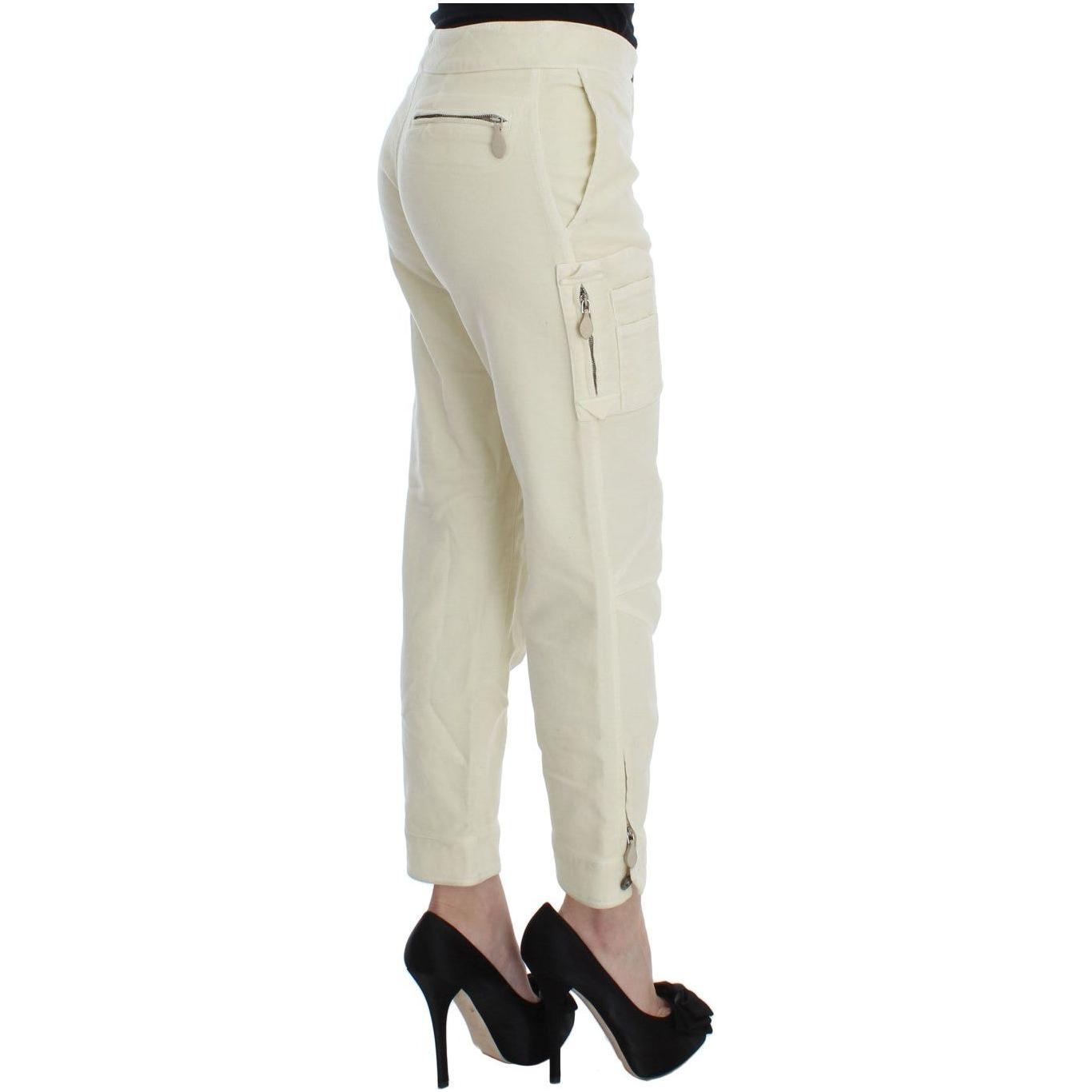 Ermanno Scervino Beige Cotton Capri Cropped Cargo Pants1728,67345645728,Beige,Cargo Pants - Pants - Clothing,Clothing,Ermanno Scervino,IT38|XS,IT40|S,Jeans & Pants - Women - Clothing,Material: 100% Cotton,Pants - Clothing,Preowned / Defect,Women,Women - C