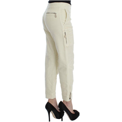 Ermanno Scervino Beige Cotton Capri Cropped Cargo Pants1728,67345645728,Beige,Cargo Pants - Pants - Clothing,Clothing,Ermanno Scervino,IT38|XS,IT40|S,Jeans & Pants - Women - Clothing,Material: 100% Cotton,Pants - Clothing,Preowned / Defect,Women,Women - C