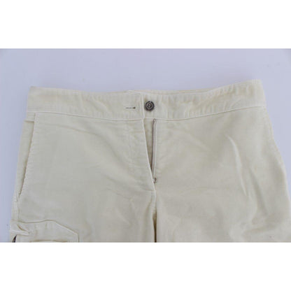 Ermanno Scervino Beige Cotton Capri Cropped Cargo Pants1728,67345645728,Beige,Cargo Pants - Pants - Clothing,Clothing,Ermanno Scervino,IT38|XS,IT40|S,Jeans & Pants - Women - Clothing,Material: 100% Cotton,Pants - Clothing,Preowned / Defect,Women,Women - C