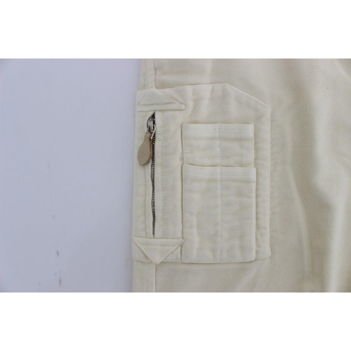 Ermanno Scervino Beige Cotton Capri Cropped Cargo Pants1728,67345645728,Beige,Cargo Pants - Pants - Clothing,Clothing,Ermanno Scervino,IT38|XS,IT40|S,Jeans & Pants - Women - Clothing,Material: 100% Cotton,Pants - Clothing,Preowned / Defect,Women,Women - C