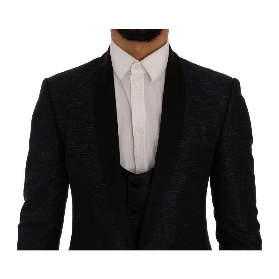 Dolce & Gabbana Blue MARTINI Slim 2 Piece Blazer10% Silk,1728,26% Wool,4% Polyester,67345645728,Blazers - Men - Clothing,Blue,Clothing,Dolce & Gabbana,IT48 | M,Material: 60% Acetate,Men,Men - Clothing,New with tags,Suits & Blazers - Clothing,Two-Piece Sui