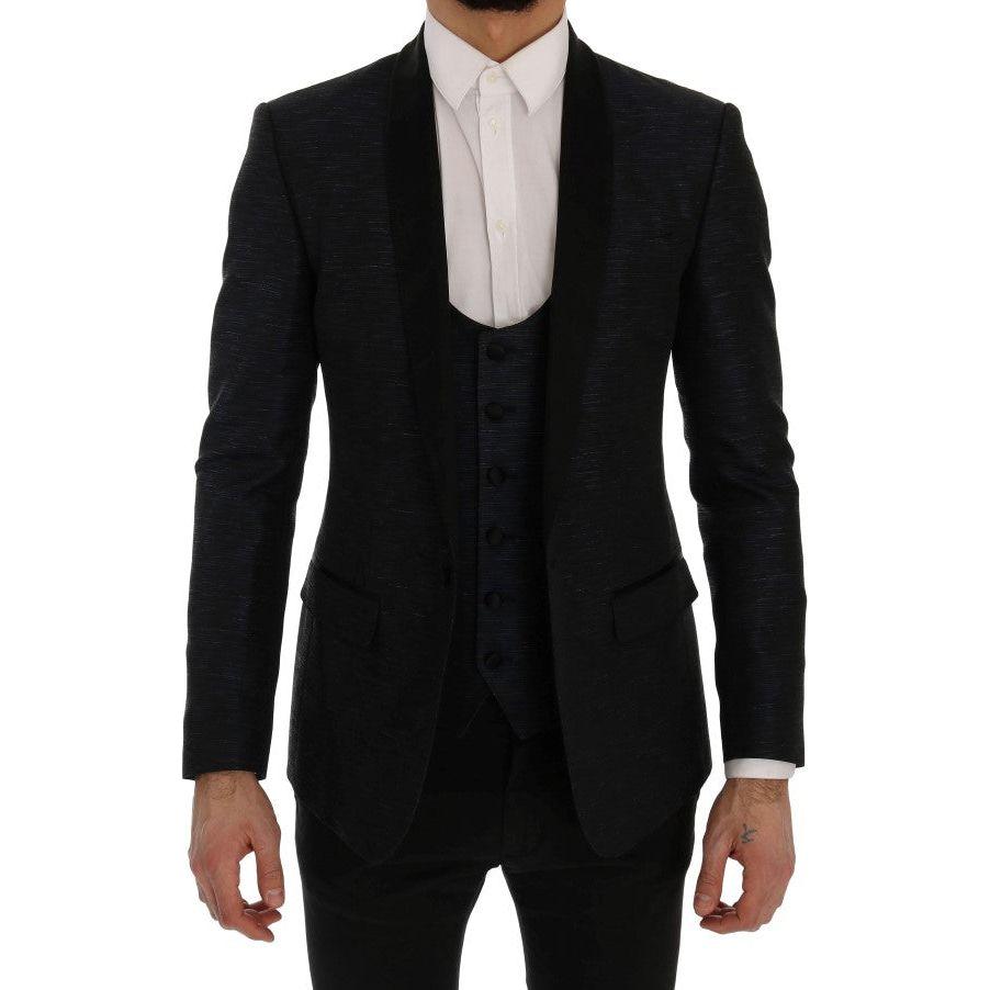 Dolce & Gabbana Blue MARTINI Slim 2 Piece Blazer10% Silk,1728,26% Wool,4% Polyester,67345645728,Blazers - Men - Clothing,Blue,Clothing,Dolce & Gabbana,IT48 | M,Material: 60% Acetate,Men,Men - Clothing,New with tags,Suits & Blazers - Clothing,Two-Piece Sui