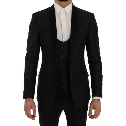 Dolce & Gabbana Blue MARTINI Slim 2 Piece Blazer10% Silk,1728,26% Wool,4% Polyester,67345645728,Blazers - Men - Clothing,Blue,Clothing,Dolce & Gabbana,IT48 | M,Material: 60% Acetate,Men,Men - Clothing,New with tags,Suits & Blazers - Clothing,Two-Piece Sui