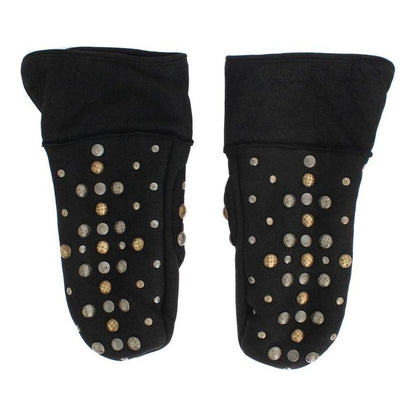 Dolce & Gabbana Gray Wool Shearling Studded Gloves1728,67345645728,9|M,Accessories,Dolce & Gabbana,Gloves - Accessories,Gloves - Men - Accessories,Gray,Material: 100% Wool Merino Shearling,Men,Men - Accessories,New with tags