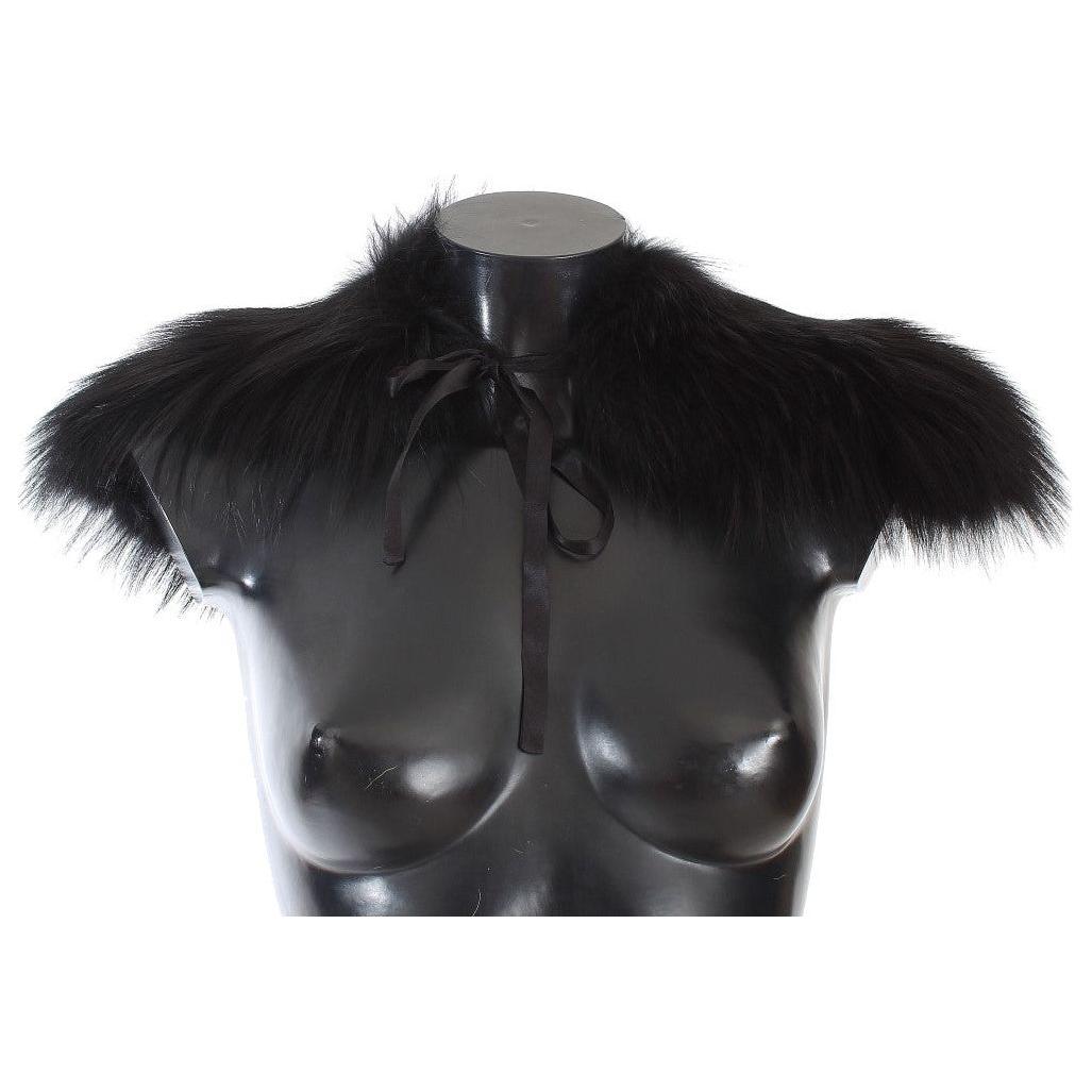 Dolce & Gabbana Black Fox Fur Collar Scarf1728,67345645728,Accessories,Black,Dolce & Gabbana,IT36|XXS,IT38|XS,IT40|S,IT42|M,Material: 100% Fox Fur Argentata,New with tags,Scarves - Accessories,Scarves - Scarves - Accessories,Scarves - Women - Accessories,
