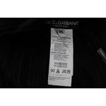 Dolce & Gabbana Black Fox Fur Shoulder Wrap Cover Collar Scarf MS1580-3