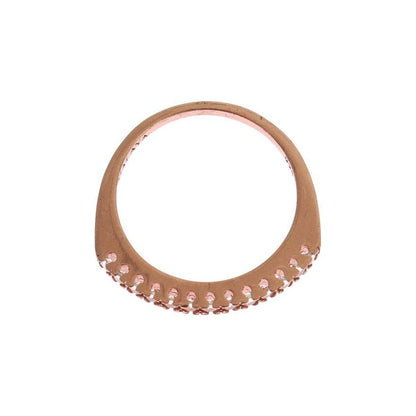 Nialaya Red Gold 925 Silver Ring1728,67345645728,Accessories,Category - Jewellery,Clear CZ Crystals,EU46 | US3.5,EU49 | US5,Gold,Jewellery - Accessories,Jewelry,Material: 18K Gold plated 925 Sterling Silver,Men,New with tags,Nialaya,Rings - Jewellery - Ac