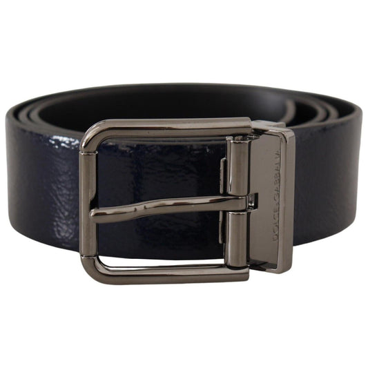 Dolce & Gabbana Blue Patent Leather Vernice Silver Logo Buckle Belt 1728,67345645728,90 cm / 36 Inches,Accessories,Belts - Accessories,Belts - Men - Accessories,Blue,Dolce & Gabbana,Material: Leather,Men,Men - Accessories,New with tags,Regular Belts - Bel