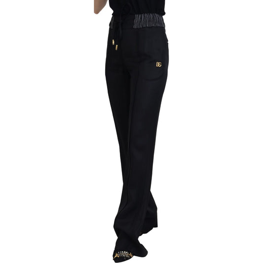 Dolce & Gabbana Black Straight Fit Cotton Pants PAN74204 - 38