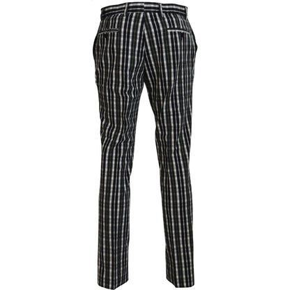 BENCIVENGA Black Checkered Cotton Casual Pants1728,67345645728,BENCIVENGA,Black,Casual Pants - Pants - Clothing,Clothing,IT46 | S,Jeans & Pants - Men - Clothing,Material: 80% Cotton 20% Elastane,Men,Men - Clothing,New with tags,Pants - Clothing