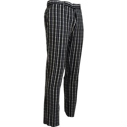 BENCIVENGA Black Checkered Cotton Casual Pants1728,67345645728,BENCIVENGA,Black,Casual Pants - Pants - Clothing,Clothing,IT46 | S,Jeans & Pants - Men - Clothing,Material: 80% Cotton 20% Elastane,Men,Men - Clothing,New with tags,Pants - Clothing