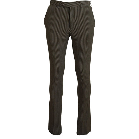 BENCIVENGA Multicolor Striped Pure Cotton Men Pants 1728,67345645728,BENCIVENGA,Clothing,IT46 | S,IT48 | M,IT50 | L,IT52 | L,IT54 | XL,Jeans & Pants - Men - Clothing,Material: Pure Cotton,Men,Men - Clothing,Multicolor,New with tags,Pants - Clothing,Skinny