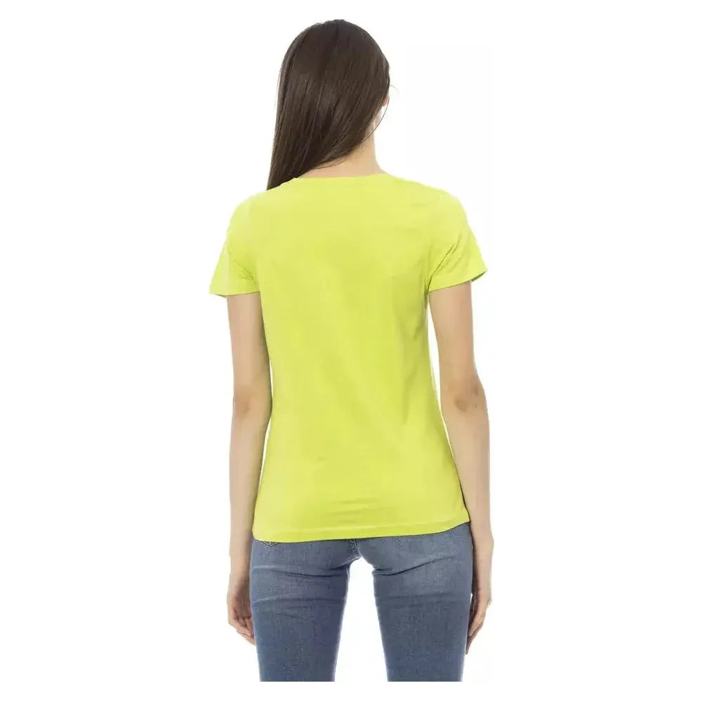 Trussardi Action Green Cotton Women T-Shirt TR-22995-S