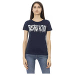 Trussardi Action Blue Cotton Women T-Shirt TR-22991-XS